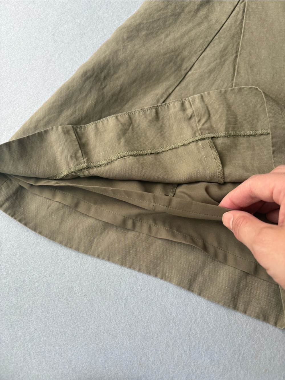 Club Monaco Skirty Olive A-Line Women’s Shorts sz 8 Classic Prep - Picture 7 of 10